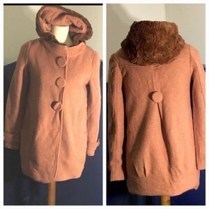 Cunkouyiyi Soft Orange Brick Coat Size M